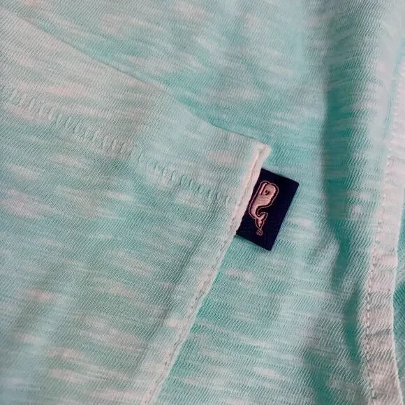 VINEYARD VINES Mens ISLAND Dyed Slub COTTON Pocket Polo CAICOS XL Aqua NWT - Picture 10 of 15